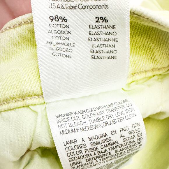 Mother Superior The Tomcat The Devil May Care Green Denim Jeans Size 27 - Picture 8 of 10